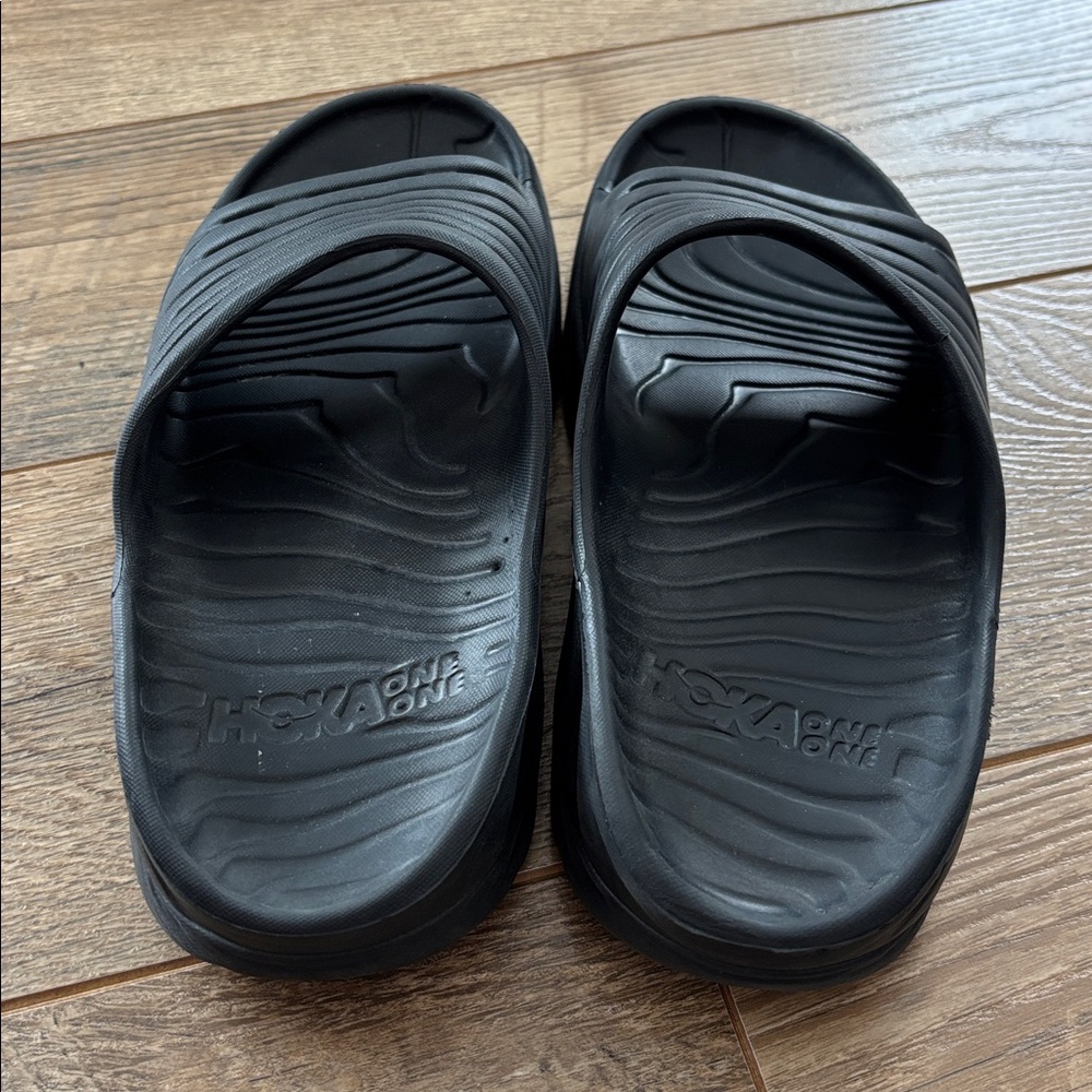 Black Slide Sandals for Women - Lightweight Comfort - Picture 4 of 7